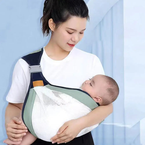 Baby Wrapping Carrier Newborn to Toddler Baby Sling Infant Nursing Cover Adjustable One Shoulder Strap Breastfeeding Carriers